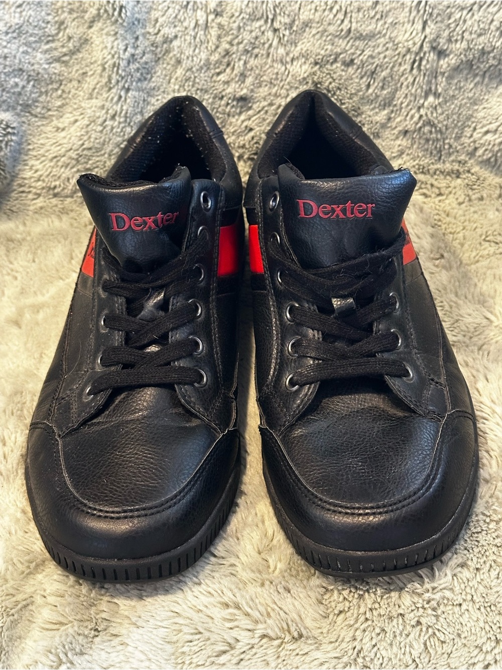 Dexter Ricky III Bowling Shoes Men's Size 9.5 M SLIDE RITE Black Red Sports